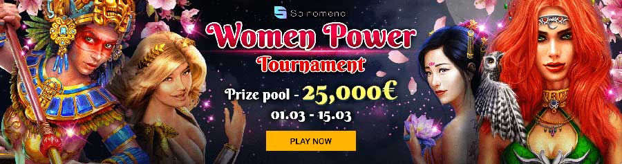 Torneio de Poder Feminino - Slots Spinomenal Dia da Mulher