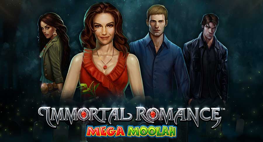 Revisión de tragamonedas con jackpot de Immortal Romance Mega Moolah
