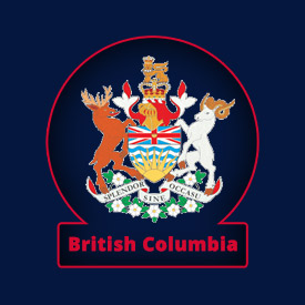 Bandeira do logotipo da Colúmbia Britânica