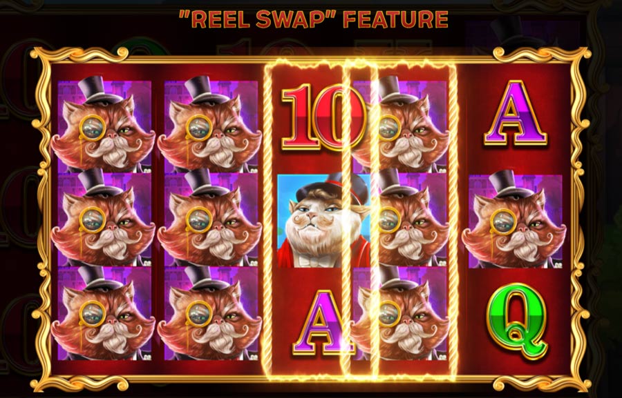 Leander Video Slot with Reel Swap feature