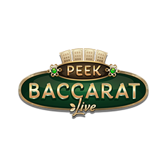 Logotipo de Peek Baccarat Live de Evolution Gaming