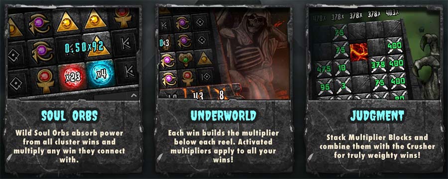 Hand of Anubis slot features