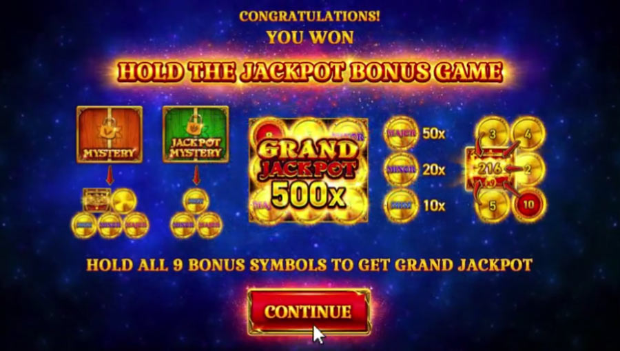 Bonus Buy option in the new online slot 9 Coins