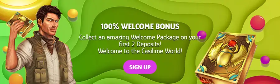 Bônus de boas-vindas - Casilime Casino